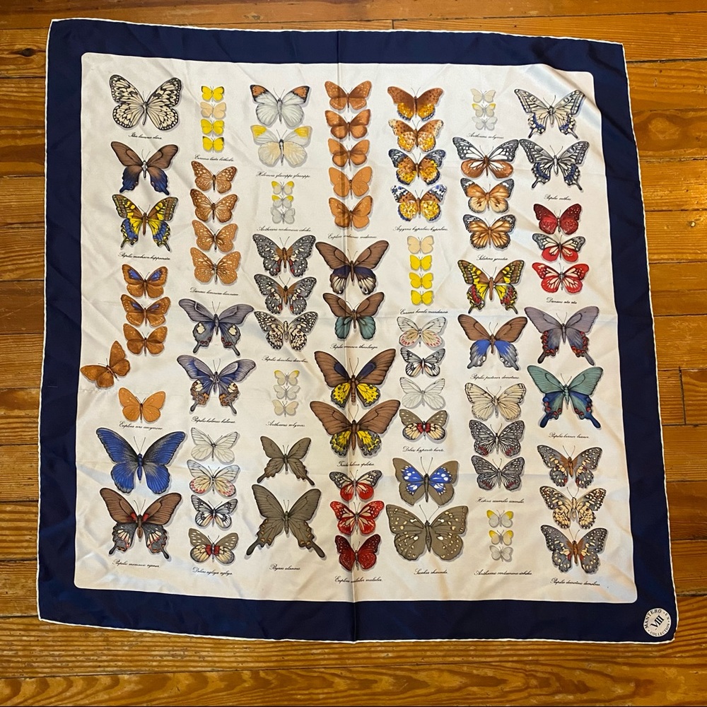 Mantero Butterfly Silk Scarf